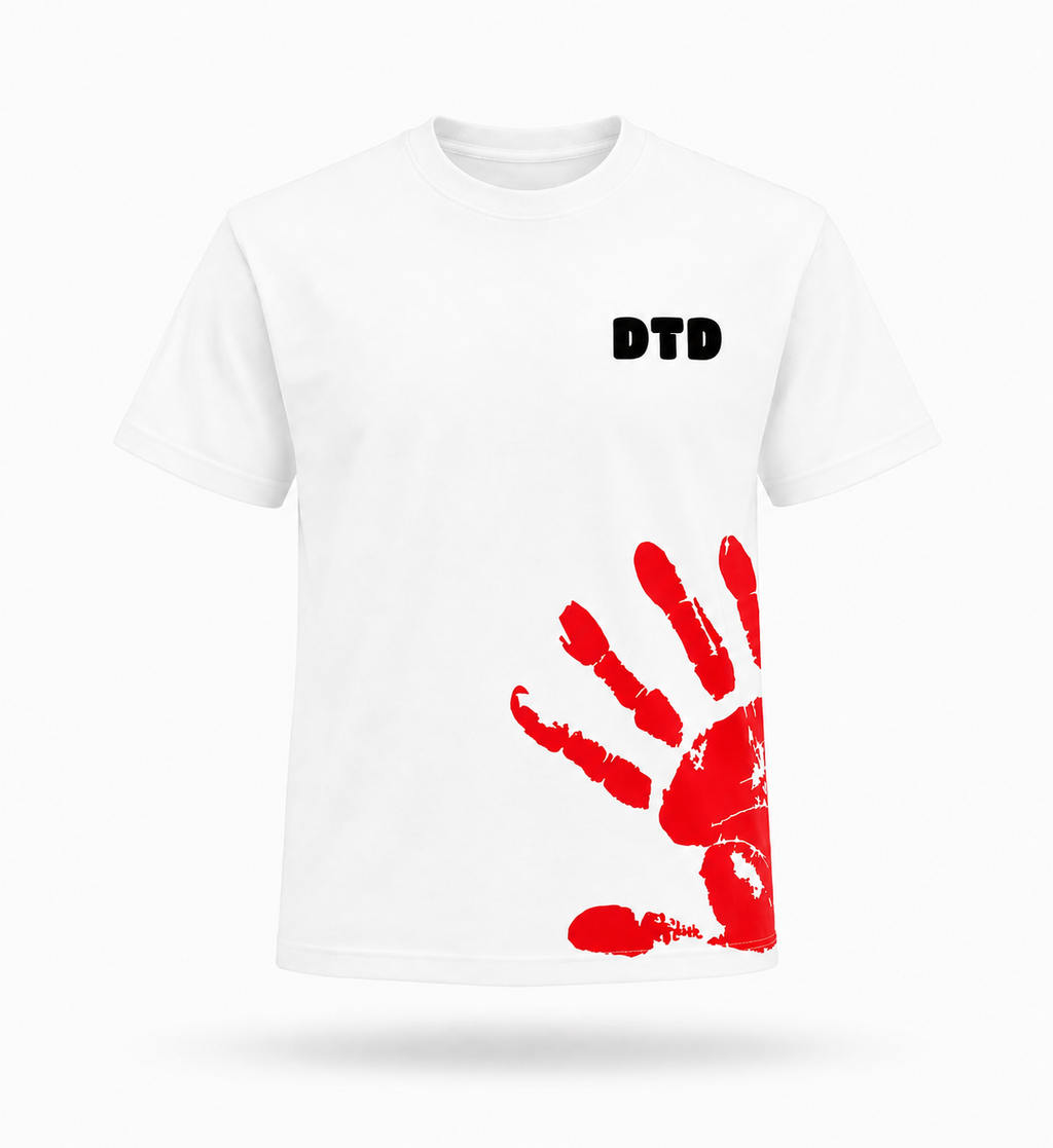Hand Paint T-shirt - White
